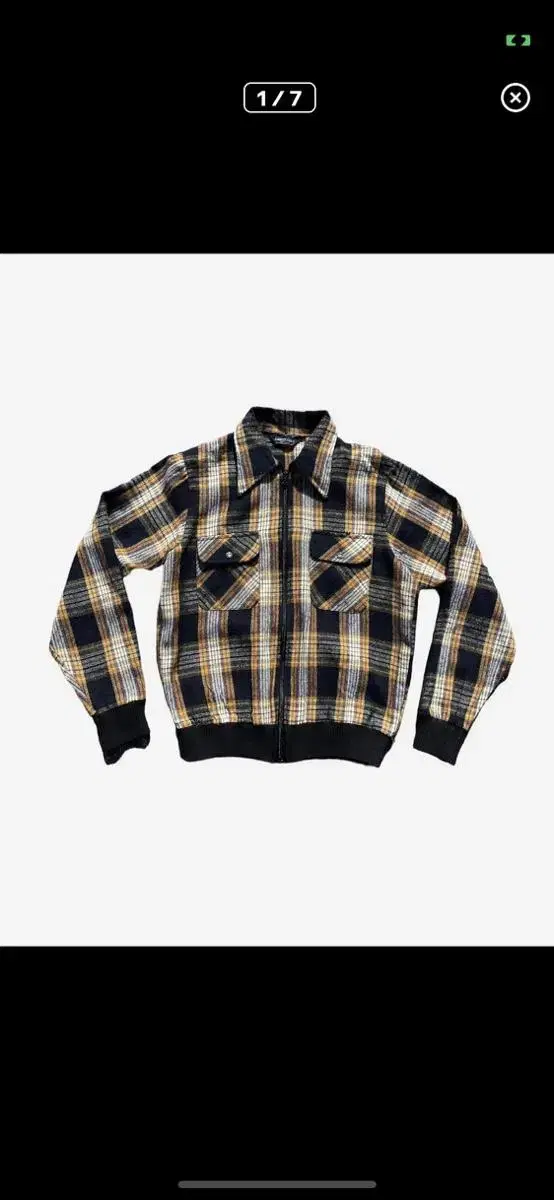 Vintage check shirts jacket